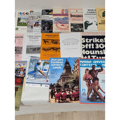 108 - Unusual / Miscellaneous Sporting Programmes Spanning Several Decades