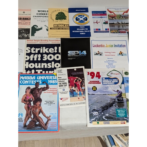 108 - Unusual / Miscellaneous Sporting Programmes Spanning Several Decades