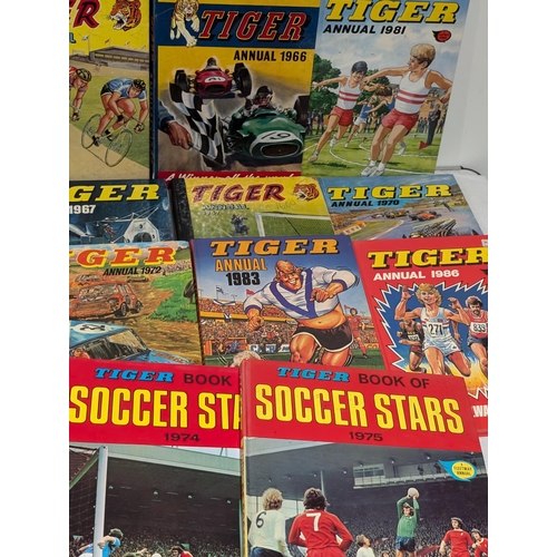 110 - 37 Tiger Annuals - Spanning Several Decades