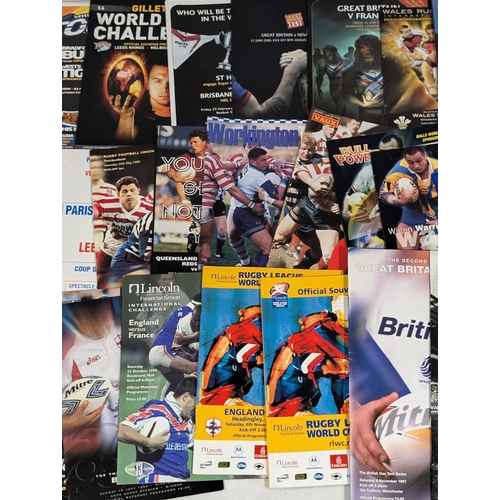 116 - Rugby League - Large Bundle Programmes