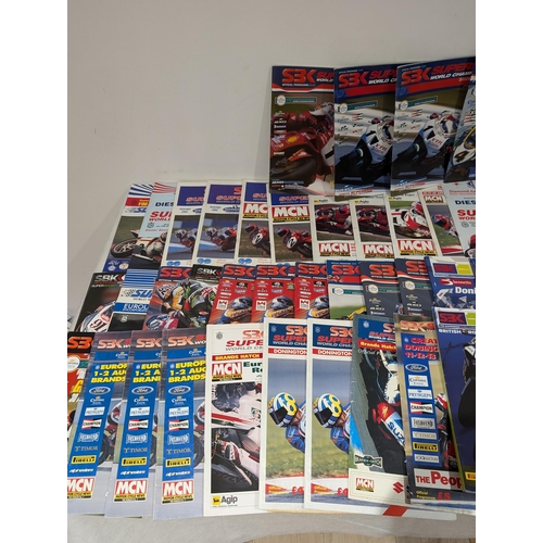 117 - Superbikes - Large Quantity Mostly 90/00s Superbike Programmes