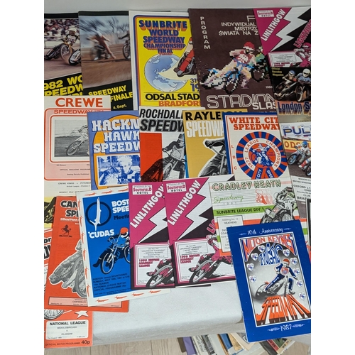 120 - Speedway, Excellent Bundle Programmes 60s-Now