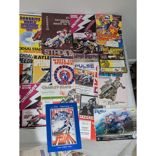 120 - Speedway, Excellent Bundle Programmes 60s-Now