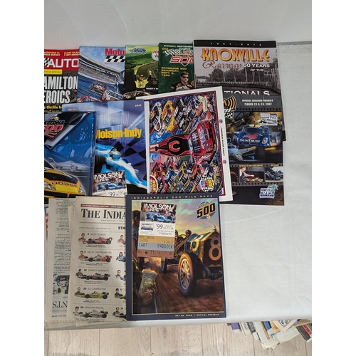 123 - Motor Racing Bundle - Indianapolis , Drag Etc Interesting Group