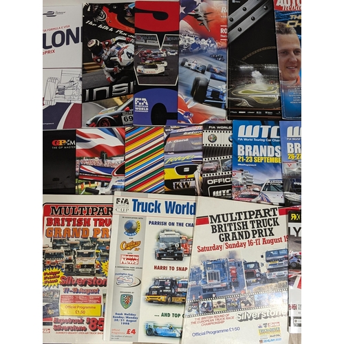 125 - Motor racing, To Include Truck Racing Etc Unusual Bundle