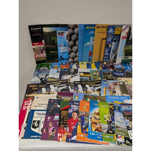 129 - Large Quantity Cricket Programmes - Vintage to Now Lots !