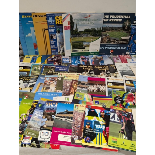 129 - Large Quantity Cricket Programmes - Vintage to Now Lots !