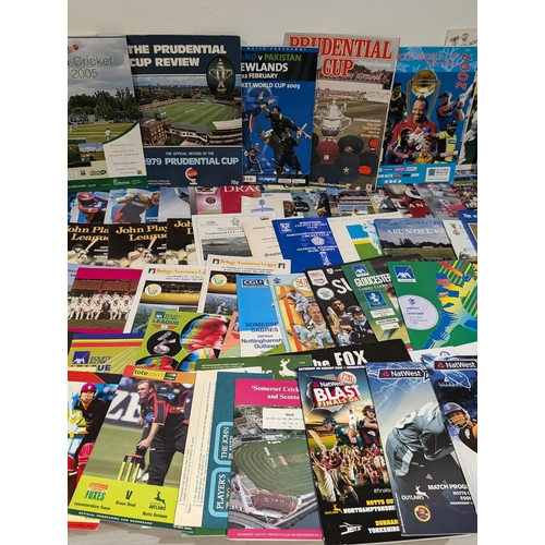 129 - Large Quantity Cricket Programmes - Vintage to Now Lots !