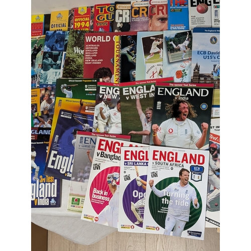 130 - Large Quantity Cricket Programmes - Spanning Several Decades