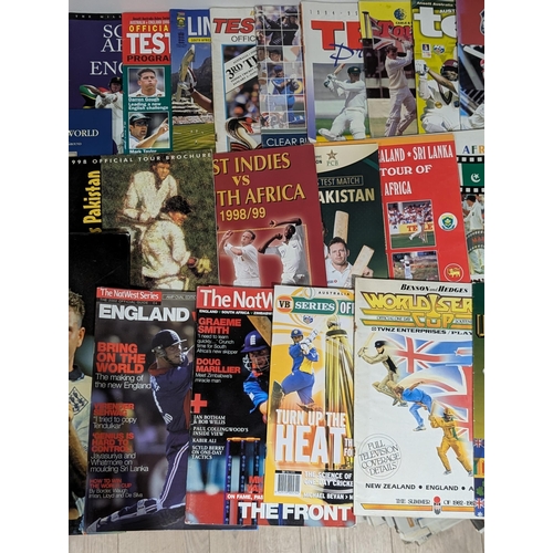 130 - Large Quantity Cricket Programmes - Spanning Several Decades