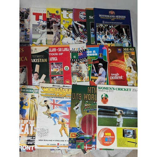 130 - Large Quantity Cricket Programmes - Spanning Several Decades