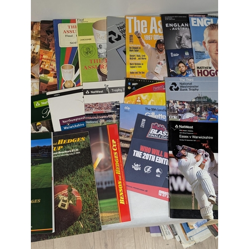 131 - Cricket - Very Good Vintage Bundle Programmes Covering Several Decades