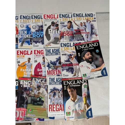 132 - Cricket - Very Good Vintage Bundle Programmes Covering Several Decades