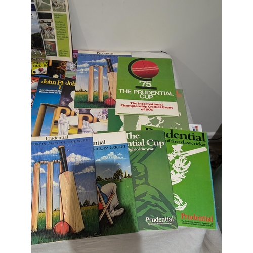 134 - Cricket - Very Good Vintage Bundle Programmes Covering Several Decades