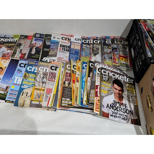 136 - Cricket Large Bundle The Cricketer Magazines (4 Large Boxes)