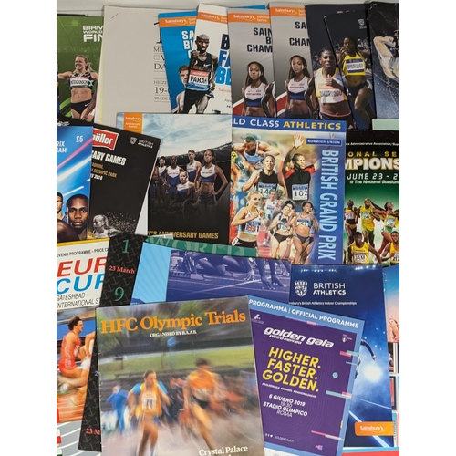 138 - Athletics - Large Bundle Various Programmes - Some Vintage