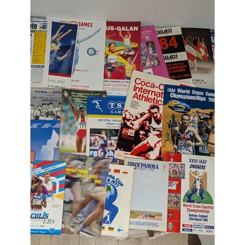 139 - Athletics - Large Bundle Various Programmes - Some Vintage