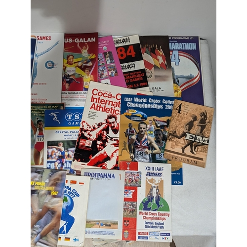 139 - Athletics - Large Bundle Various Programmes - Some Vintage