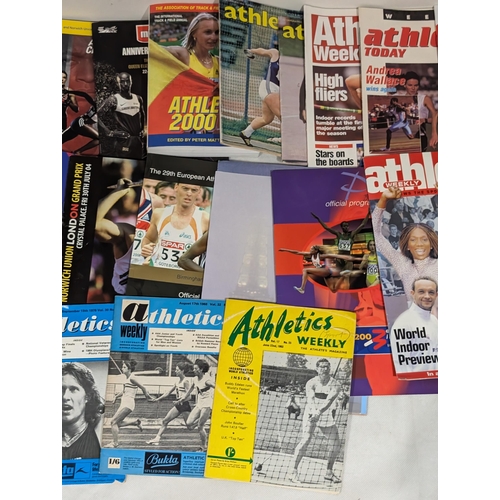 140 - Athletics - Large Bundle Various Programmes - Some Vintage