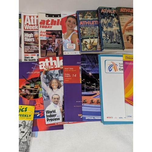 140 - Athletics - Large Bundle Various Programmes - Some Vintage