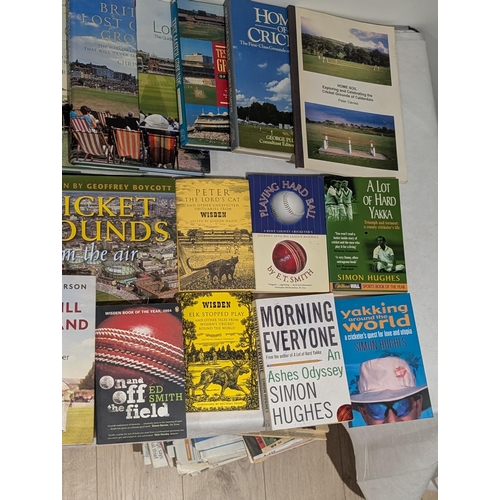 143 - Cricket - Large Quantity Cricket Grounds Reference Books