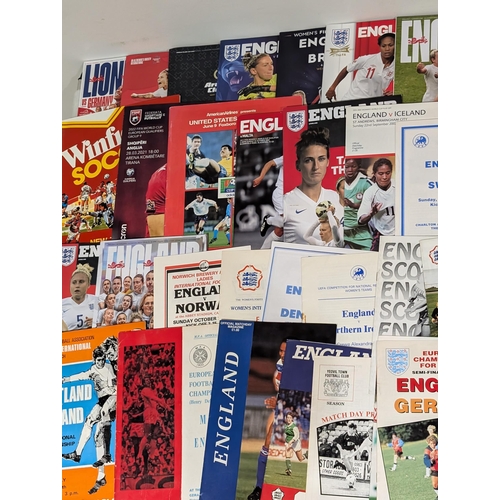 153 - Vintage Mostly England Home /Away Games - Programmes 70/80/90s/00s Good Bundle