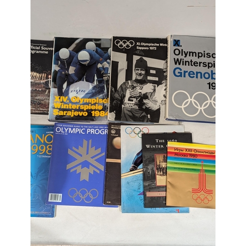 161 - Olympics Bundle 1968-Owards - Athletes handbooks, Programmes Etc