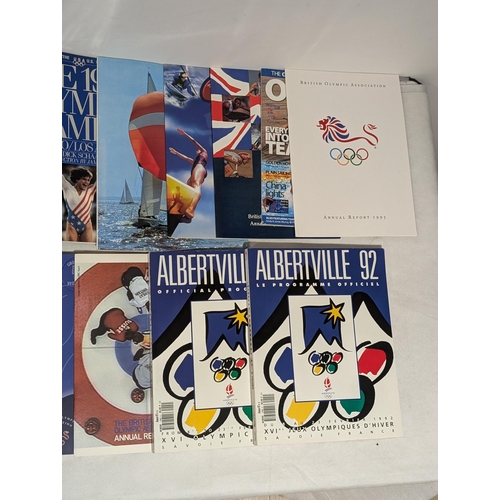 162 - Olympics - Vintage To Modern Hardbacks, Programmes Reports Good Bundle