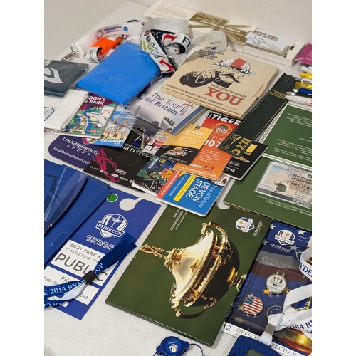 168 - Huge Bundle Sporting Ephemera, Lanyards, Flags, Balls, Soft Toys, Pens, Commemorative Etc