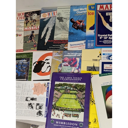 177 - Mixed Sporting Programmes - Unusual Bundle, Red Bull Air Race, Figure Skating, Hockey, Boat Racing, ... 