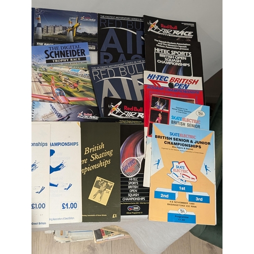 177 - Mixed Sporting Programmes - Unusual Bundle, Red Bull Air Race, Figure Skating, Hockey, Boat Racing, ... 