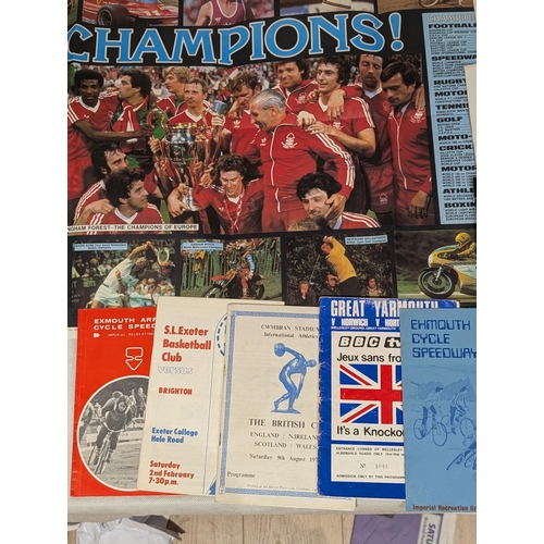 178 - Vintage Programme Bundle - Mixed, Globetrotters, Cycling, Aussie Rules, Basketball, Greyhounds, All ... 