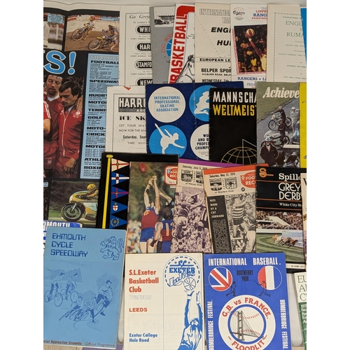 178 - Vintage Programme Bundle - Mixed, Globetrotters, Cycling, Aussie Rules, Basketball, Greyhounds, All ... 