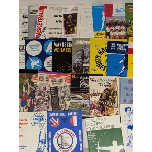 178 - Vintage Programme Bundle - Mixed, Globetrotters, Cycling, Aussie Rules, Basketball, Greyhounds, All ... 