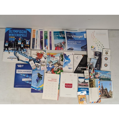 184 - Various Olympic Related Ephemera, Pyong Yang, Rio Etc