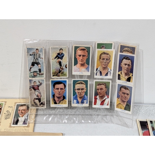 194 - Large Quantity Football Cards, Stickers, Cigarette Card Albums, Postcards, Collectable Trading Cards... 