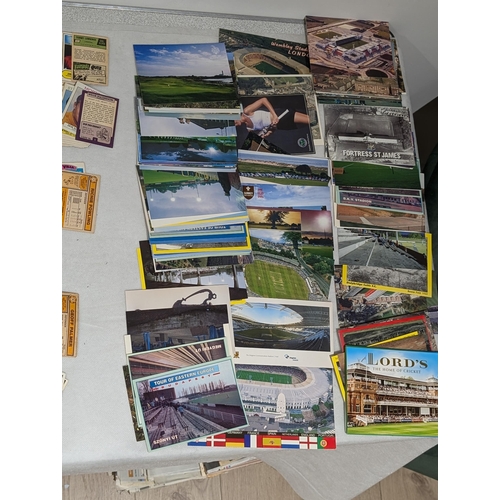 194 - Large Quantity Football Cards, Stickers, Cigarette Card Albums, Postcards, Collectable Trading Cards... 