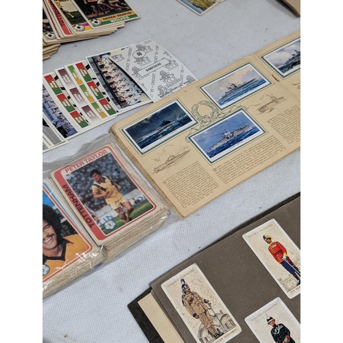 194 - Large Quantity Football Cards, Stickers, Cigarette Card Albums, Postcards, Collectable Trading Cards... 