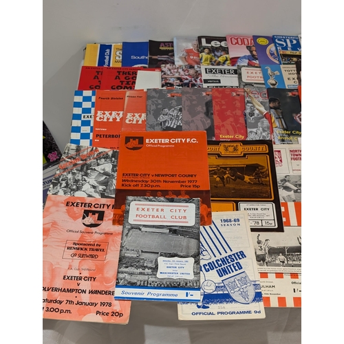 199 - Exeter City Large Programme Bundle Spanning Several Decades - Nice Bundle Including 60s Onwards, Not... 