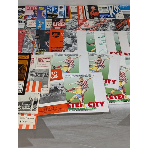 199 - Exeter City Large Programme Bundle Spanning Several Decades - Nice Bundle Including 60s Onwards, Not... 