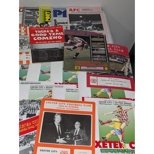 199 - Exeter City Large Programme Bundle Spanning Several Decades - Nice Bundle Including 60s Onwards, Not... 