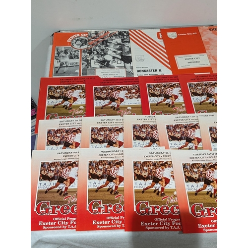 200 - Exeter City Large Programme Bundle Spanning Several Decades Home & Away FA Cup Plus More - Nice Bund... 