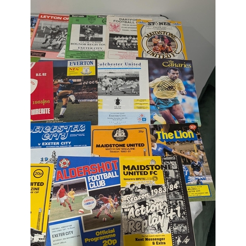 200 - Exeter City Large Programme Bundle Spanning Several Decades Home & Away FA Cup Plus More - Nice Bund... 