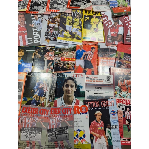 202 - Huge Exeter City Bundle programmes - Home Away - FA Cup, Spanning Several Decades