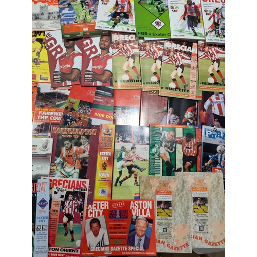 202 - Huge Exeter City Bundle programmes - Home Away - FA Cup, Spanning Several Decades