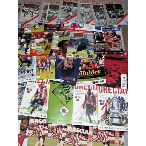 202 - Huge Exeter City Bundle programmes - Home Away - FA Cup, Spanning Several Decades