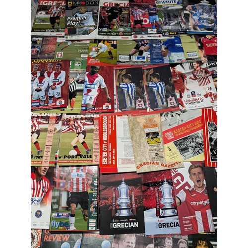 202 - Huge Exeter City Bundle programmes - Home Away - FA Cup, Spanning Several Decades