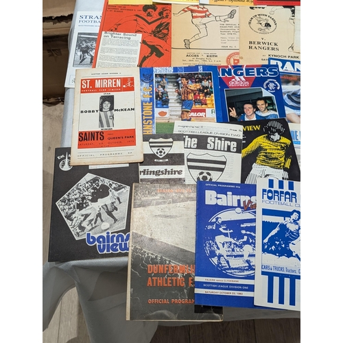 203 - Scottish League - Huge Bundle Mostly Vintage Scottish League Programmes Spanning Multiple Decades