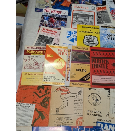 203 - Scottish League - Huge Bundle Mostly Vintage Scottish League Programmes Spanning Multiple Decades