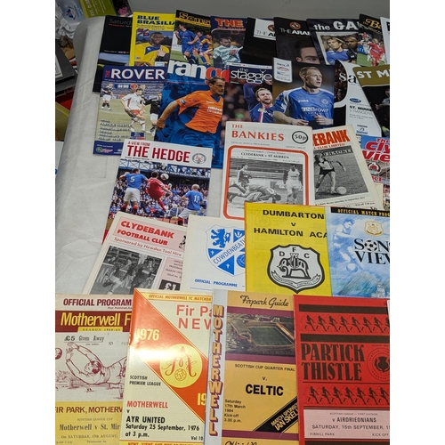 203 - Scottish League - Huge Bundle Mostly Vintage Scottish League Programmes Spanning Multiple Decades